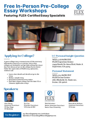 May 2022 Pre-College Essay Workshops