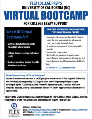 2020 Sept UC Bootcamp Flyer