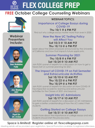2020 October Webinar Flyer